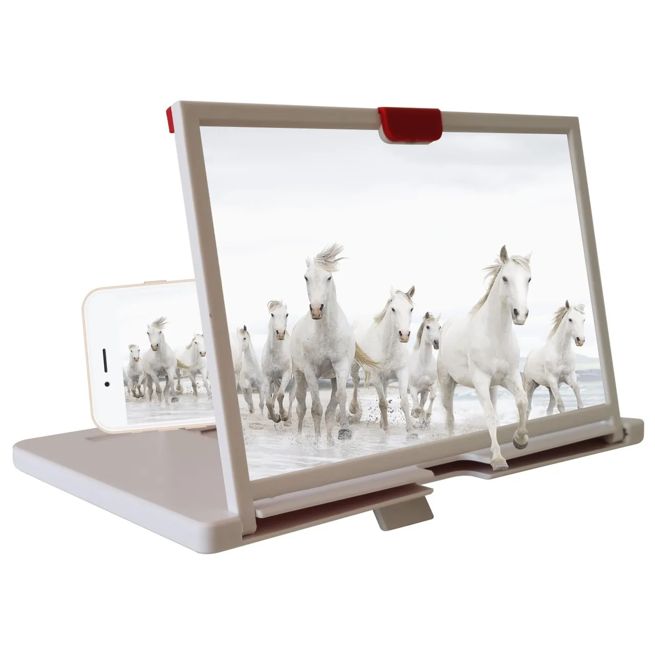 OEM 3D HD Desktop Stand 12 Inch 14 Inch Pull-Out Amplifier Mobile Phone Screen Magnifying Glass Promotional USB Gadget