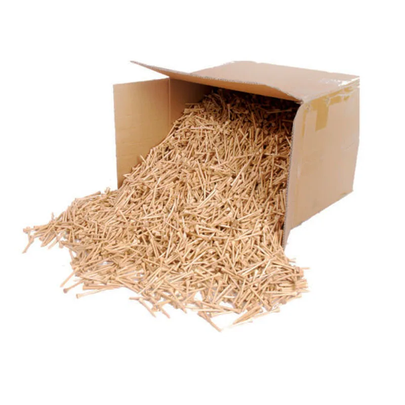 Custom Package Personalized Printed Logo Wooden Driver 2 3/4inch Direction Gift Set Golf Tees