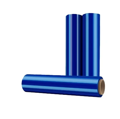 Factory Hot Selling Samples Free anti Scratch Self Adhesive jumbo stretch film Pe Blue Protective Film For Plastic Sheet pc mat