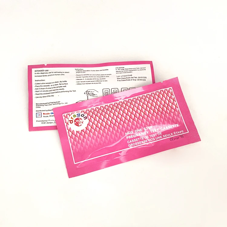 Сертифицированно Евросоюзом, один шаг, тест на беременность, экспресс-тест-кассета полоса