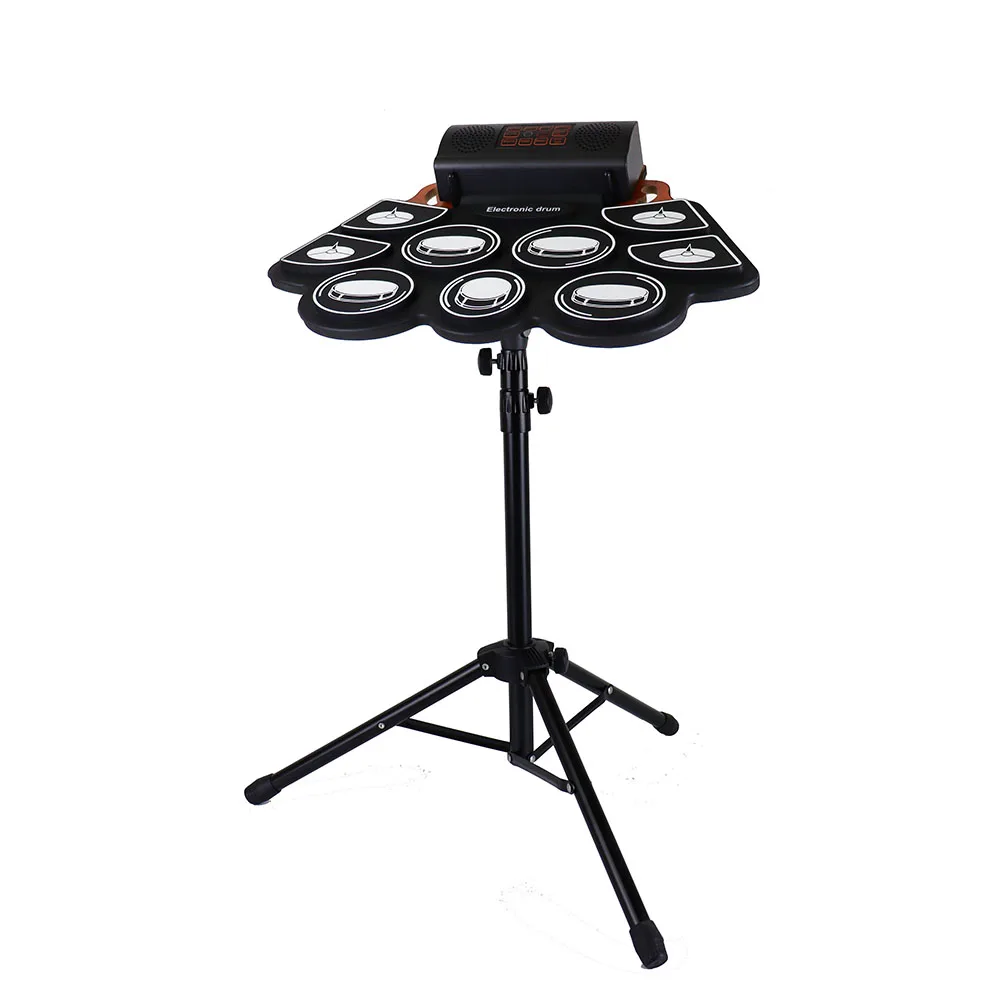 Electronic Drum Set 9 Pad Digital Drum Kit Portable Roll Up Drum Pad For Kids Adults