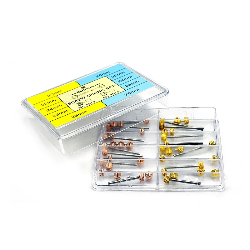 Stainless Steel Watch Band Screw Spring Bar Set 10 Sizes Watch Strap Link Pins Springs Bar Watch Bracelet Repair Tool Parts