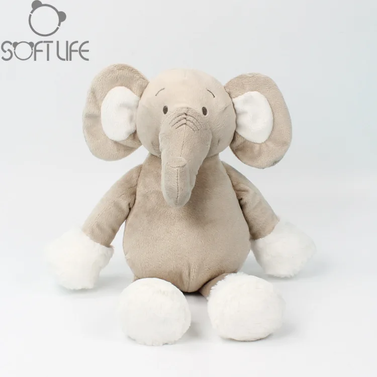 Мягкая игрушка плюшевый слон с большими ушами на
