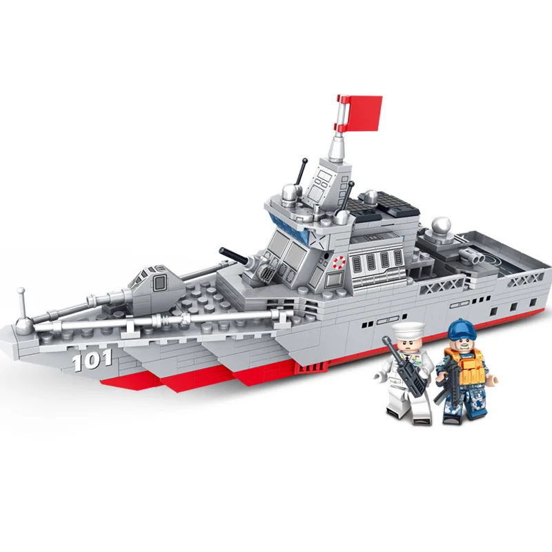 Новый дизайн подарки на день рождения Студенческая образовательная модель военный корабль мира 956 боевой Игрушечная строительные блоки