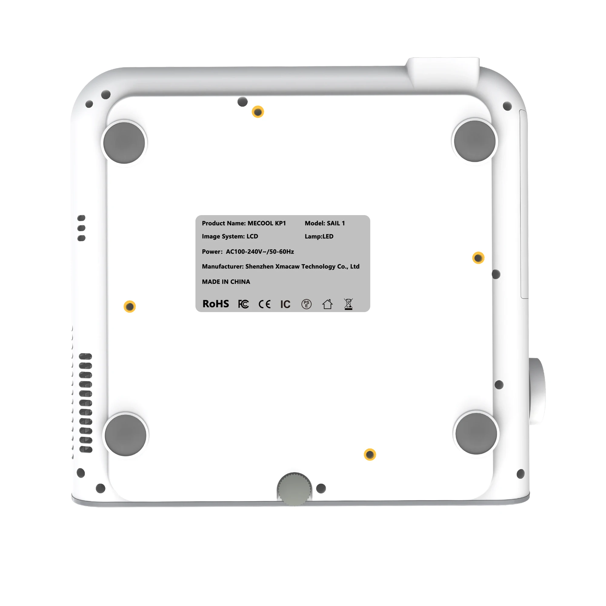 Smart 1080p Портативный Lcd Мини проектор для домашнего кинотеатра Mecool парус Kp1 700 Ansi люмен приставка Android Tv с