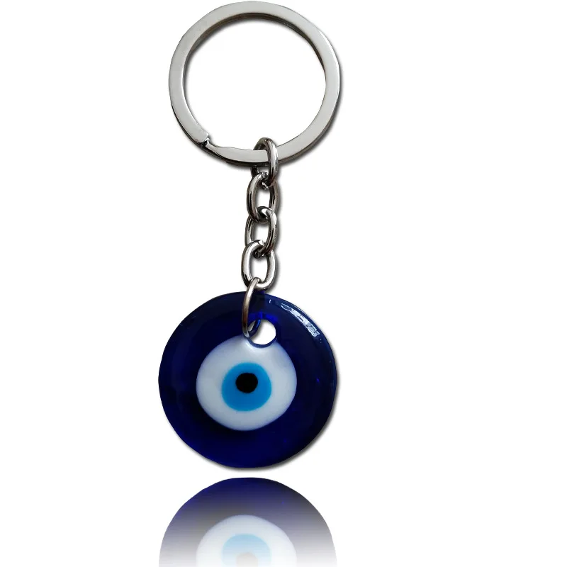 
30mm Key Ring For Key Chain Blue Evil Eye Keychain Key Chain Ring Amulet Pendant Blessing Protection Keychain 