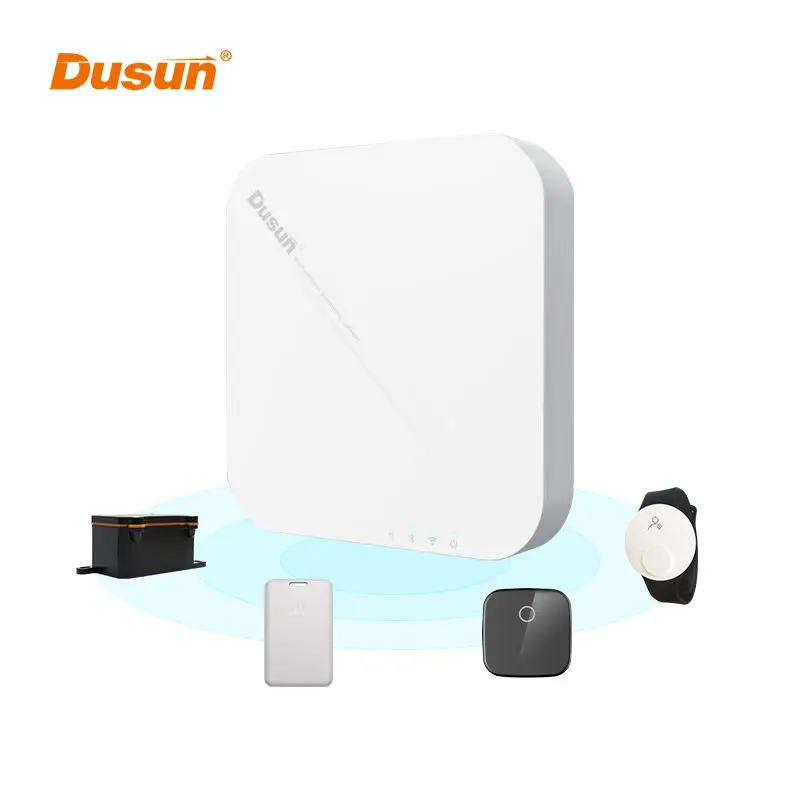 Dusun Indoor Aoa Position Gateway With Beacon Ble Tracking Gateway for Asset Management