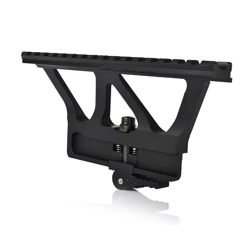 Black Aluminium Alloy Telescope Bracket Side Mount For Optics