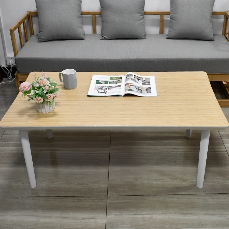 WDF Hot Selling wood dining tables center table for the living room tavolo mesa muebles de sala modern bamboo table