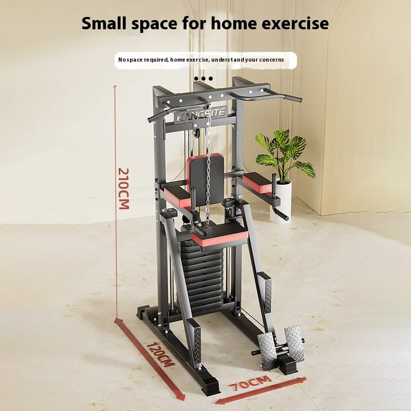 Unisex Multi-Functional Fitness Machine with Single & Double Bars Pull-Up Devices for Lumbar Spine Stretching Exercise Equipment
