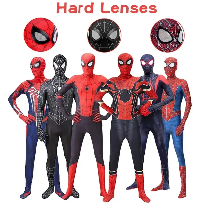 In-Stock Adult Halloween Costume Multi-Spider Man Zentai Jumpsuit for Men for Cosplay and TV & Movie Genre