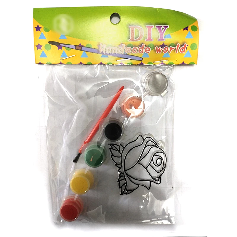 High Quality Non-Toxic Multi-Color Mini Christmas Pattern Diy Pendant Poster Color Paint Pots Set For Kids