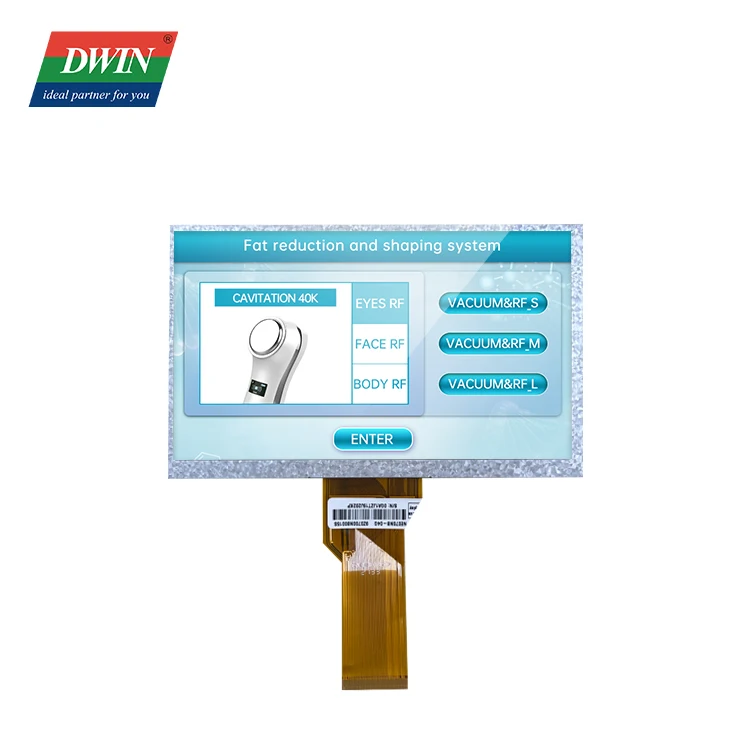 DWIN 7 Inch 800x480 24bit RGB 50PIN TN TFT LCD Monitor Capacitive Resistive Touch GT911 I2C Interface LN80480T070IB3098
