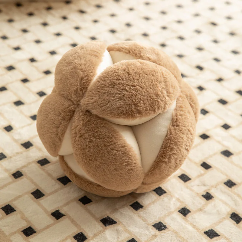 Vintage embroidered ball shaped plush pillows with hand sewn concealed seam sofa sample rooms for simple pillows