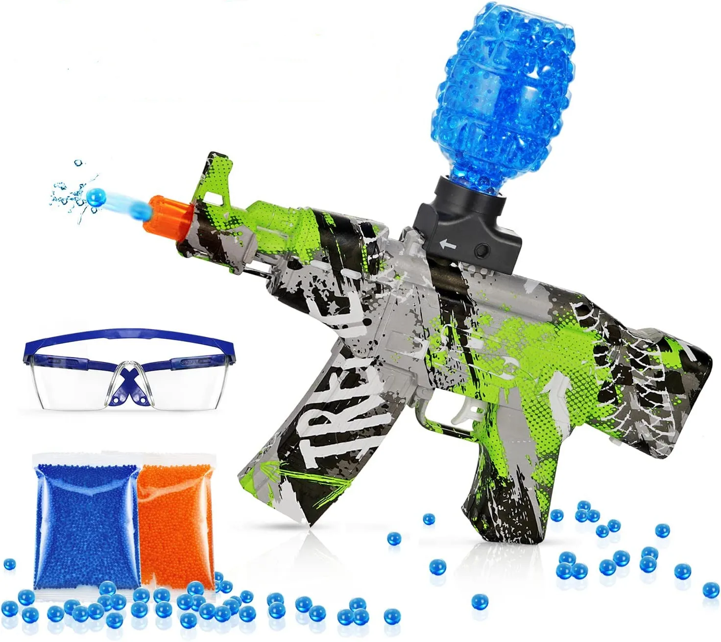 plastic shell ejection toy soft bullet gun airsof sniper battery powered water gun electric rifle rx akm 47 gel blaster gun