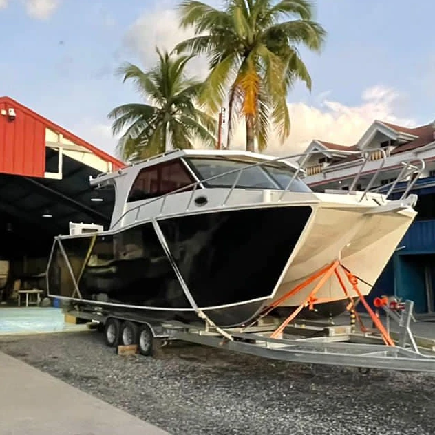 Luxury 10 Meter Aluminum Alloy Gospel Boat Twin Hull Catamaran Yacht Passenger for Sale
