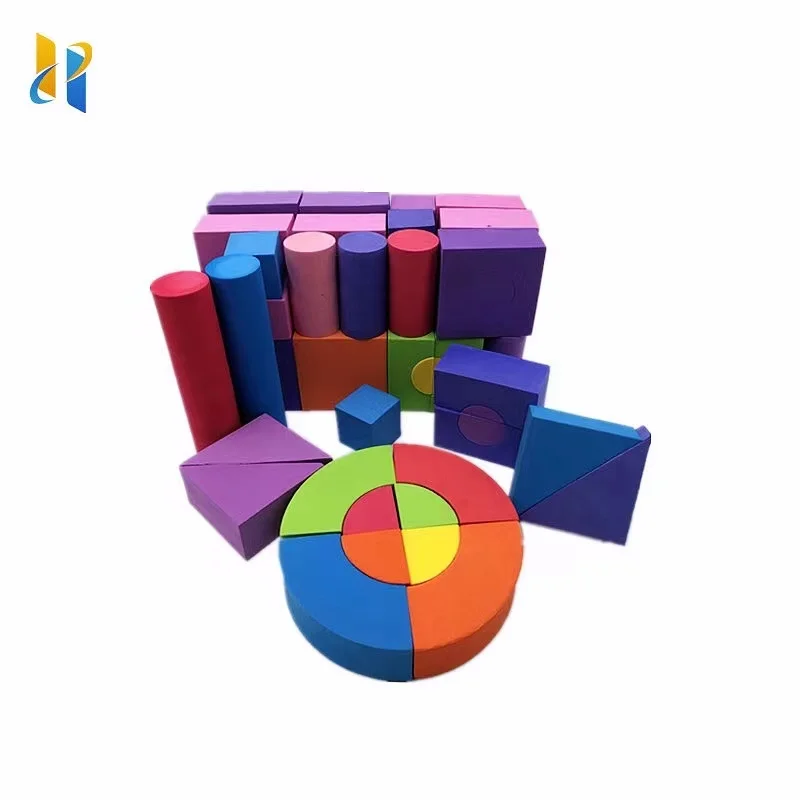 HYH Factory Custom Baby Diy EVA Building Block Toy Large Particle Soft Foam Building Block Odor Free Building Block Model