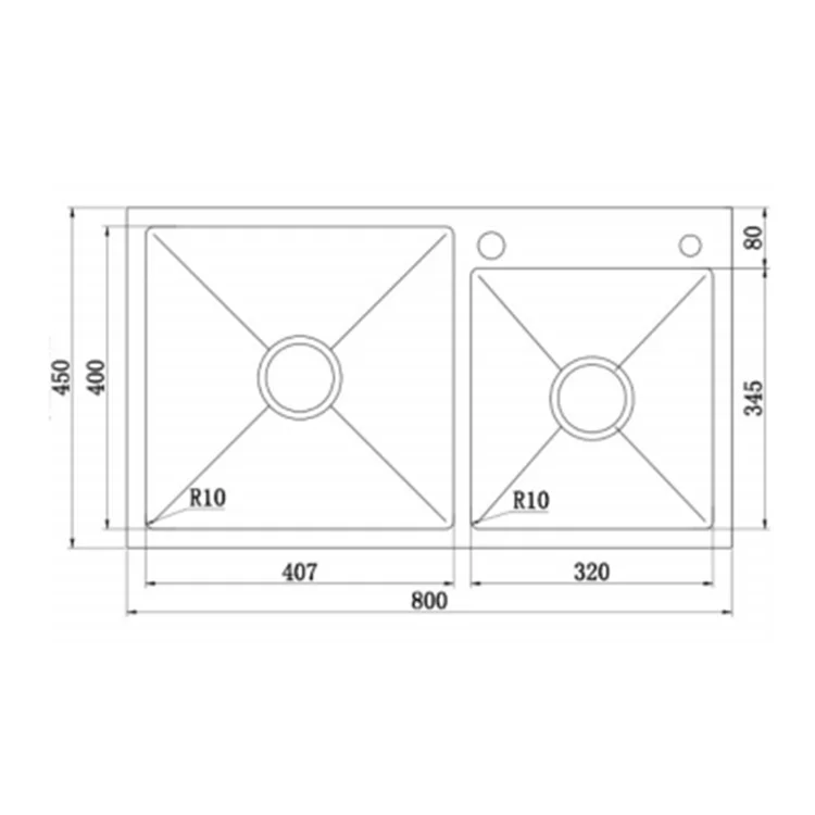 Kitchen Bowl Single Bowl Spromabove Counter Sformalain Brushed Kitchen Sink Carton Box Square Modern Kithcen 1 Piece Silver
