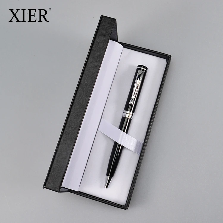 Wholesale Design Novel Business Gift Metal Ballpoint Pen Set With PU Box Custom Logo Luxury Hot Sale Pen Set For Men