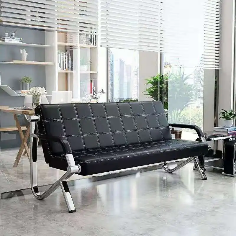  Mid Back 3 Seater Armless Airport Waiting Public Chair Cinema Furniture Stylish Plastic Outdoor Pink Black Blue Seat
