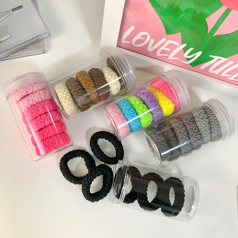 2023 kids hair band personalized 6pcs/set colorful hair rubber band for children kids