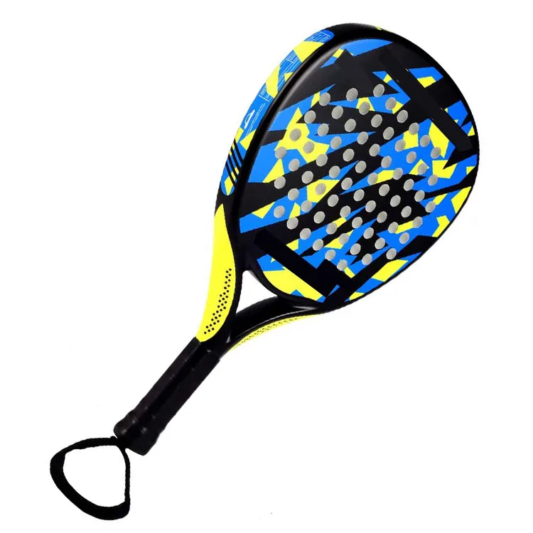 2021 Best Sells Tennis Paddle Racket Padel Carbon Fiber Surface withDiamond Shape POP Paddle Rackets