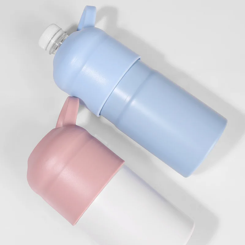 New 550ml portable double wall vacuum cold cooler cup car holder stainless steel insulated beverage water bottle coolers