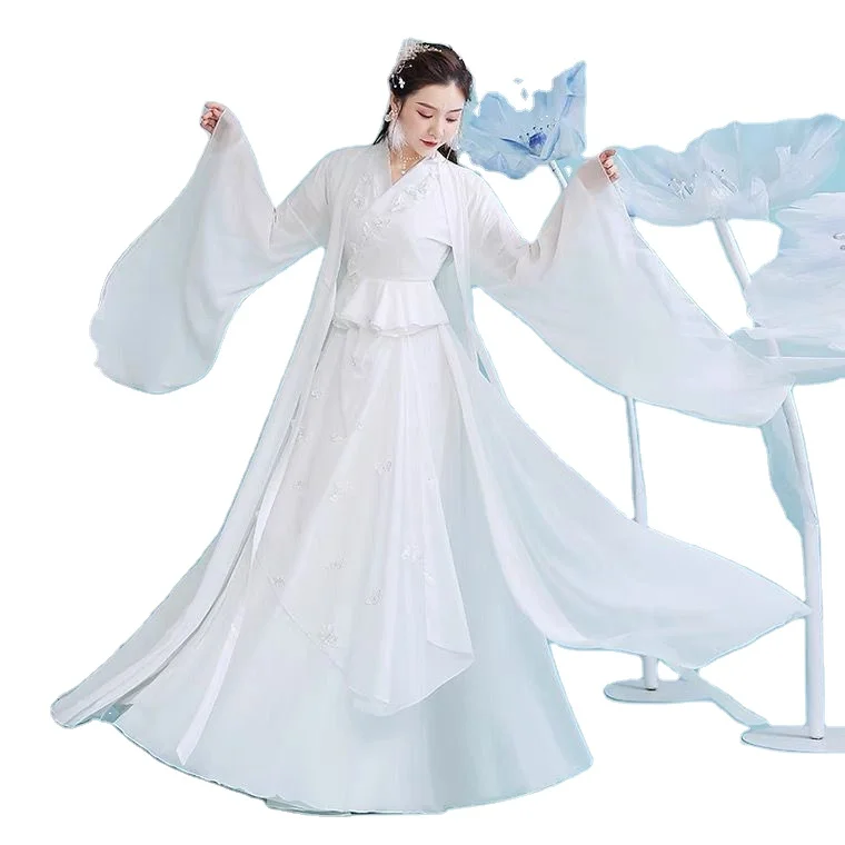 Традиционный китайский костюм ханьфу, костюм старинного ТВ-сериала, художественная фотография, сценическое шоу, Сказочная одежда