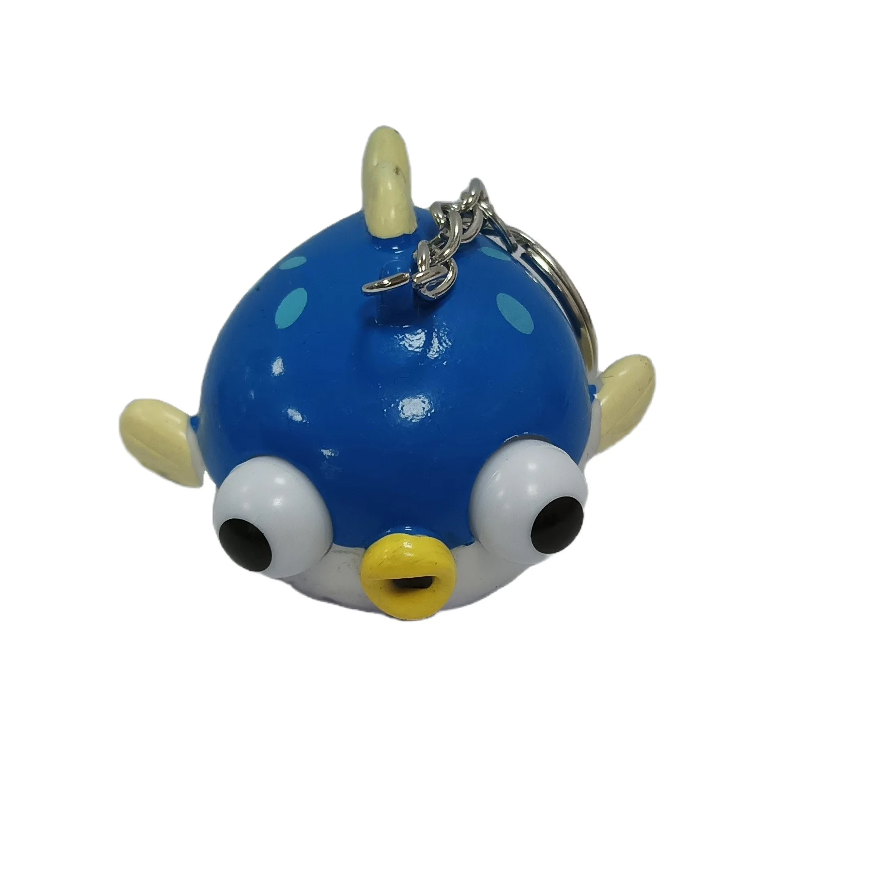 Factory novelty and quirky plastic poop keychain , Squeeze eyes toy animal 3D soft pvc keychain