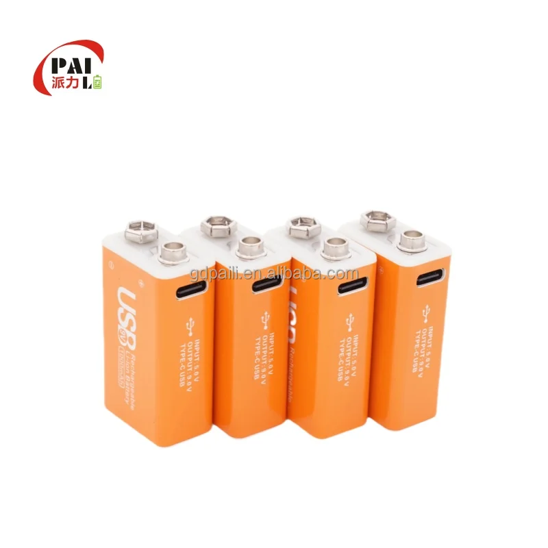9V 1000mAh USB Type-C литий-ионный аккумулятор с NCM анодный материал