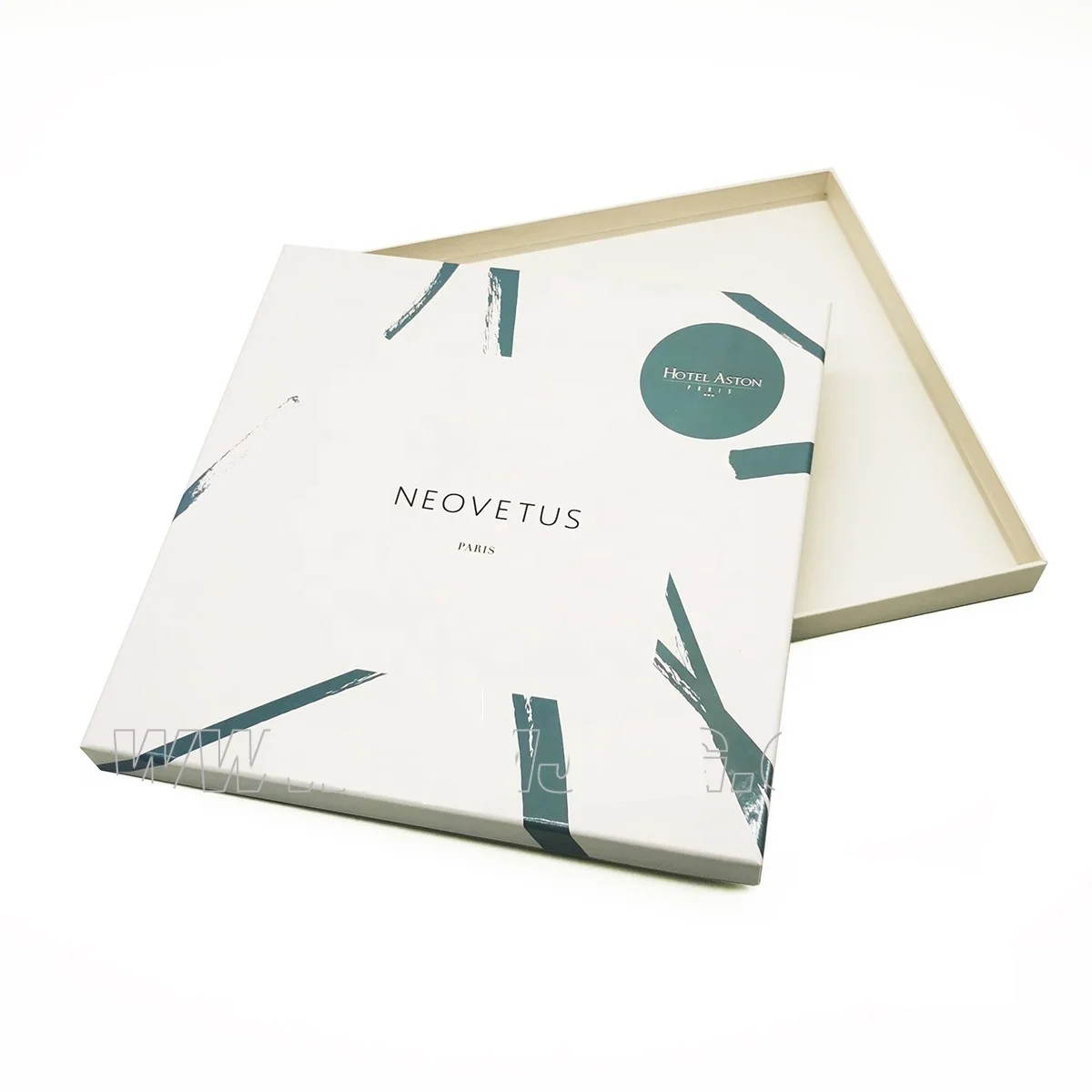 Customized logo silk scarf packaging scarves Heaven and earth packing paper box Gift Box with Lid