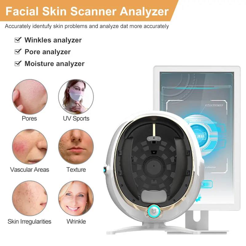 New Arrival Dermoscope 3D Skin Analyzer Facial Machine Skin Analysing Scanner Facial Skin Analyzer Machine