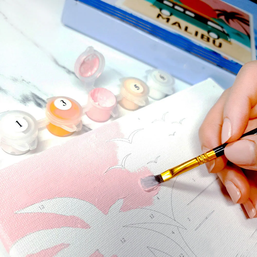 Beautiful Girl Wall Painting By Numbers Living Room Decor Digital Paintings And Wall Arts Oil Hand