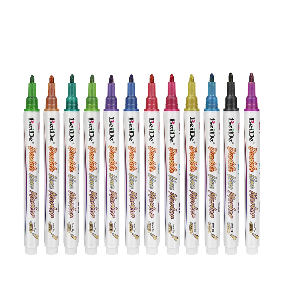 Double Line Marker for Doodle Dazzles Shimmer Pen for Drawing, Doodle, Craft Project