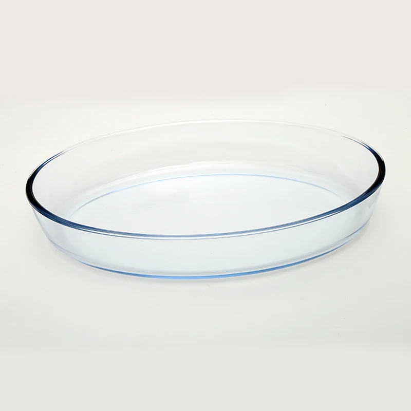 Wholesale Heat Resistant High Borosilicate Glass Tableware /Oval Glass Baking Dish