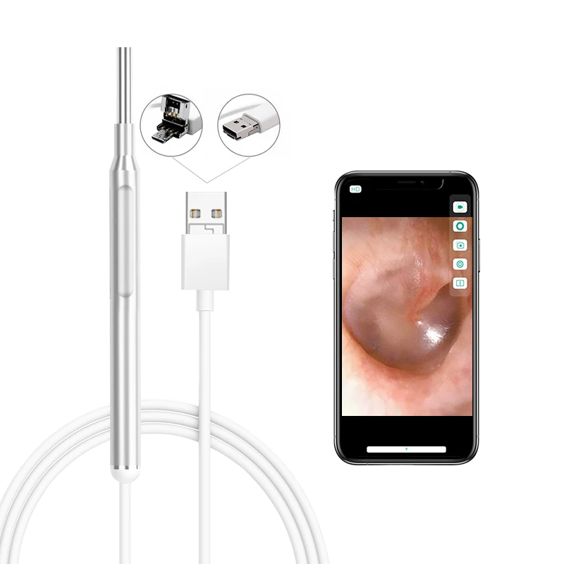 Inskam203 3.9mm 720P 3 in 1 Usb Ear Cleaner Camera Wax Remover Vacuum