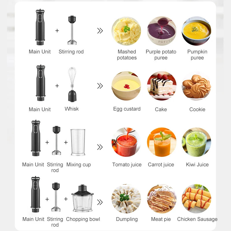 Korean electric hand stick blender electronic hand blender