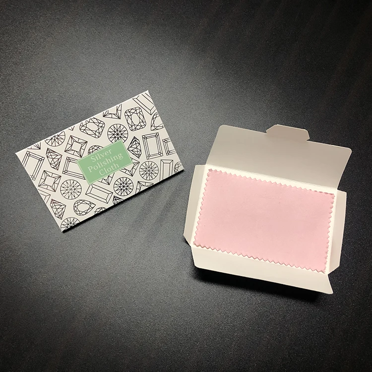 Роскошная ультра мягкая объемная индивидуальная тисненая ткань с логотипом под заказ замша золотые серебряные ювелирные изделия Чистящая полировочная ткань в конверте