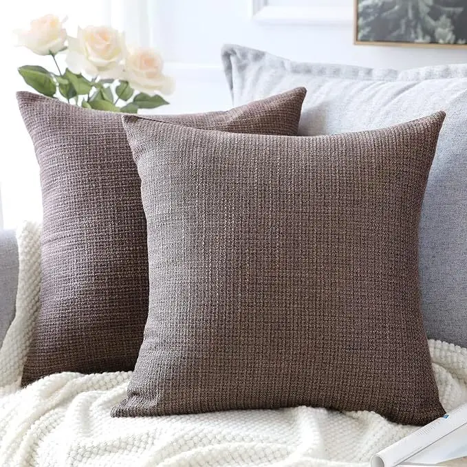 Pillow case cushion thickened linen decorated Nordic living room sofa pillow set against the head of the bed