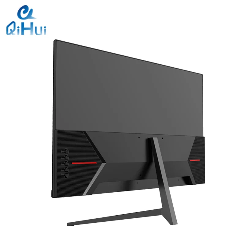 Qihui  23.8/27/31.5 inch led monitor computer 4k Ips 165hz  ips screen pc 1ms  Study Office Lcd monitor Rgb Light Bar