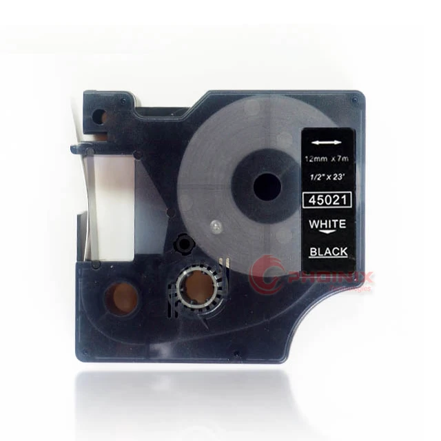 Совместимая черная лента D1 45021 S0720610 12 мм 0 47 дюйма Заправка для Dymo LabelManager 160 280 360D 420P 450 Duo этикеток