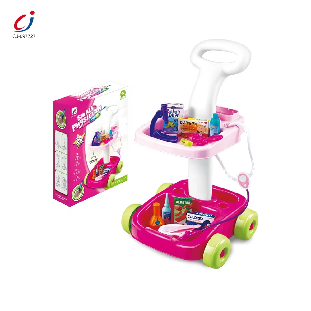 Wholesale preschool play game children cake car doctor set toy pretend play