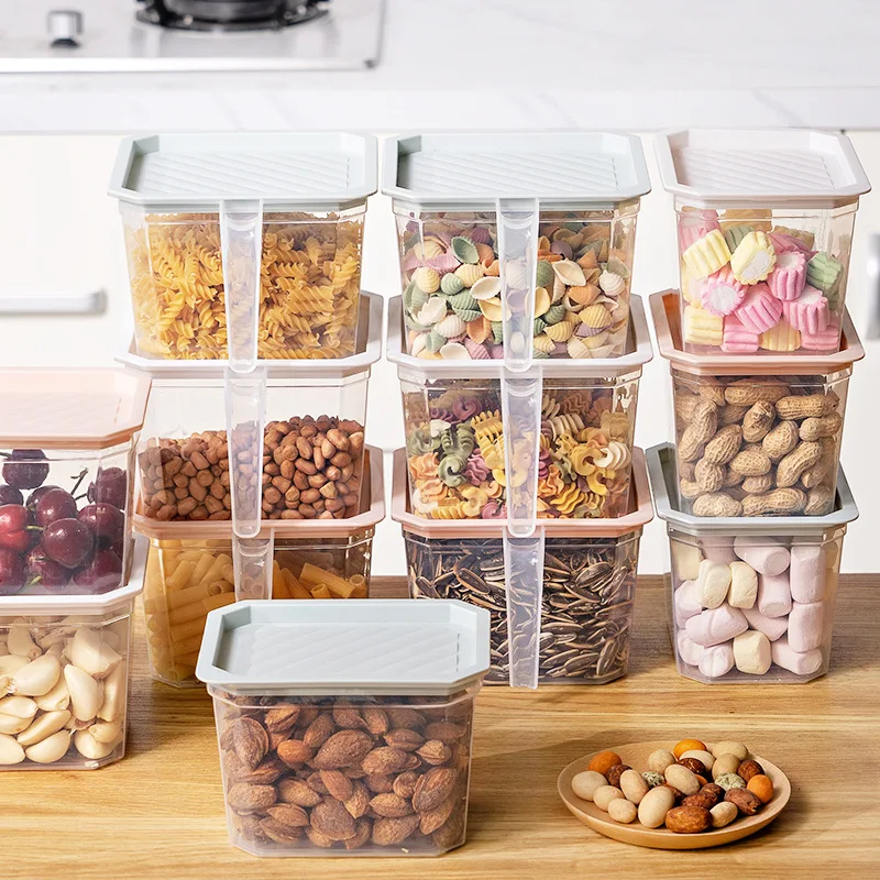 High Quality Wholesale Food Preservation Refrigerator Plastic Storage Box Transparent Vegetable Storage Bin