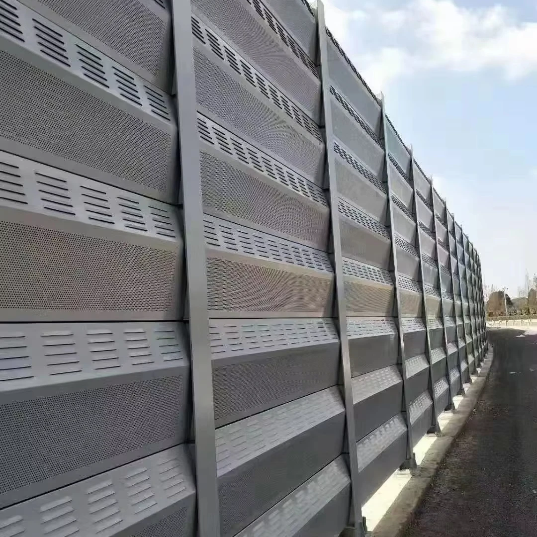 Modern Residential Metal Sound Proof Traffic Sound Barrier Fence Highway Noise Reducing Panels Reliable Noise Barrier Supplier