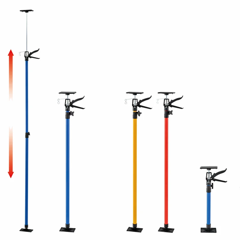 3rd Hand Tool Adjustable Support Pole Extension Steel Pole Support System for Cabinet Jacks Cargo Bars Drywall Support Extends