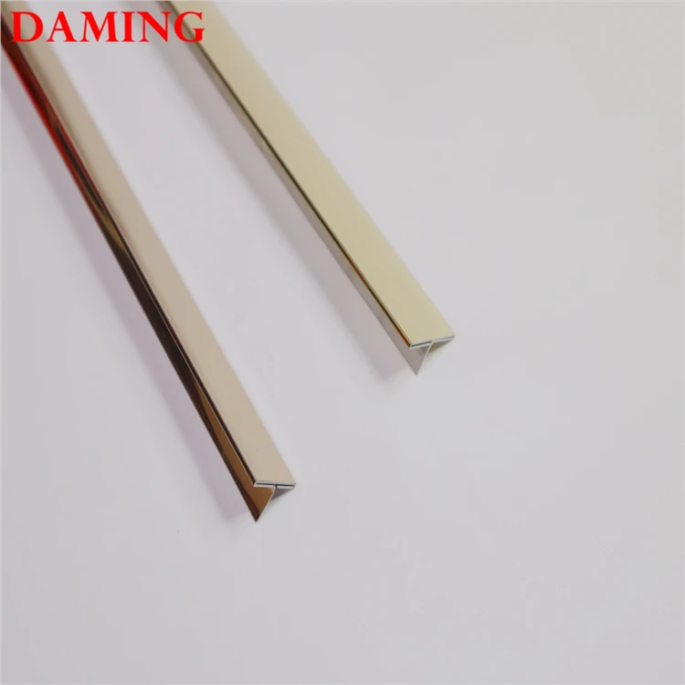 SS304 керамическая плитка, отделка из нержавеющей стали, зеркальная отделка, покрытие из розового золота