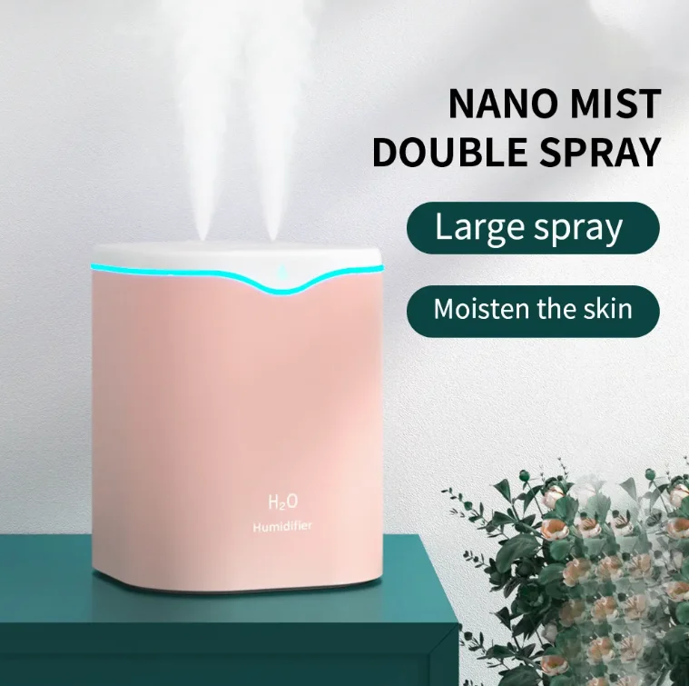In Stock Mini USB Desktop Humidifier with Colorful Lights Ultrasonic Home Air Aromatherapy for Car and Household Use
