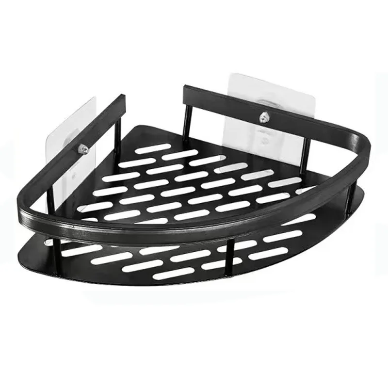 High Quality No Drilling Bathroom Shelf Wall-mounted Corner Shelf