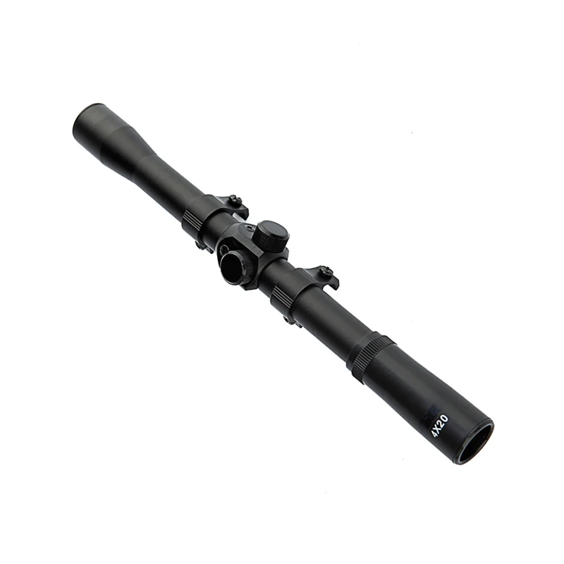 China Manufacturer sight Hunting scope 4X20 Long viewfinder  Optics Scope with 11mm  Mounts