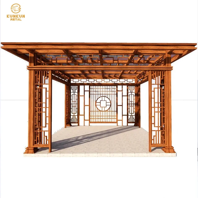 The factory produces outdoor waterproof aluminum gazebo with wedding garden gazebo